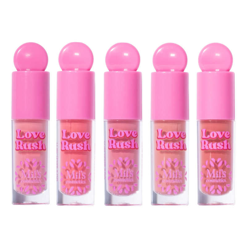 Set De Rubores Líquidos x5 Love Rush Miis Cosmetics - Imagen 2