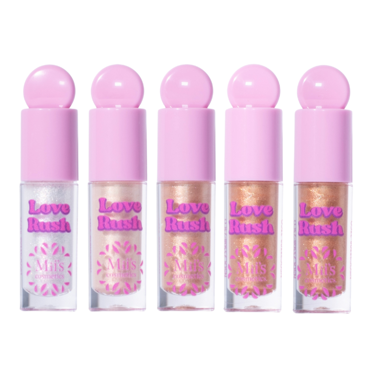 Set De Iluminadores Líquidos x5 Love Rush Miis Cosmetics - Imagen 2